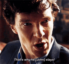 Thats Why He Stays Sherlock GIF - Thats Why He Stays Sherlock Benedict Cumberbatch GIFs