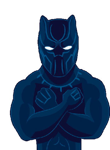 Black Panther Costume Sticker
