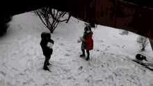 Snowball Fight Claire Crosby GIF - Snowball Fight Claire Crosby Claire And The Crosbys GIFs