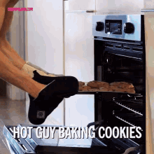 Hot Guy Baking Cookies GIF