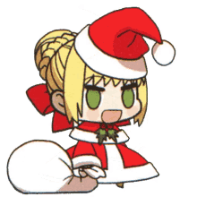 Fate Padoru Christmas GIF - Fate Padoru Christmas Santa GIFs