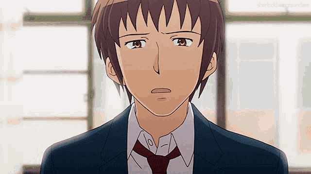 Anime Kyon The Melancholy of Haruhi Suzumiya Mangaka, Anime transparent  background PNG clipart | HiClipart