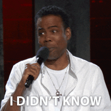 I Didnt Know Chris Rock GIF - I Didnt Know Chris Rock Chris Rock Selective Outrage GIFs