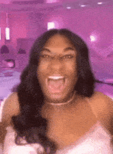 Jeorgia Peach Laughing Close Up Psyiconic GIF - Jeorgia Peach Laughing Close Up Jeorgia Peach Psyiconic GIFs