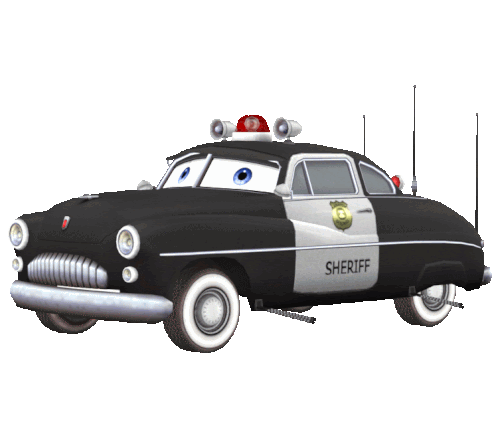 Sheriff Cars Cars Movie Sticker - Sheriff Cars Sheriff Cars Movie Stickers