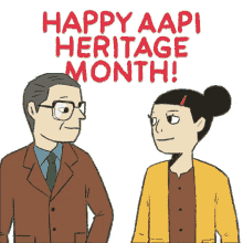 happy aapi heritage month asian asian man asian woman asian american