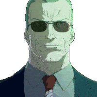 a man wearing sunglasses and a suit has a serious expression on his face