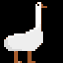 goose happy goose dance dance pixel art