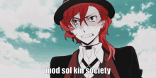 Kin Society Mod Sol GIF - Kin Society Mod Sol Chuuya Nakahara GIFs