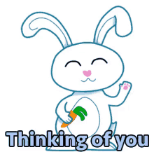 Thinking Of You Rabbit GIF - Bunny Cute Thinking Of You GIFs