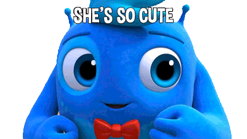 She'S So Cute Blue Sticker - She'S So Cute Blue Blippi Stickers