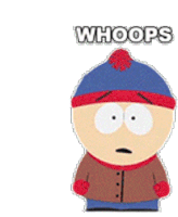 Whoops Stan Marsh Sticker - Whoops Stan Marsh South Park Stickers