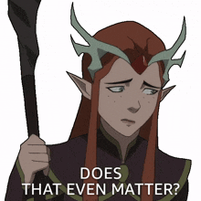 does that even matter keyleth the legend of vox machina does this matter to you does it make any difference