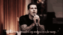 So Much To Say GIF - Avenged Sevenfold So Far Away Singing GIFs