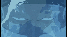 a cartoon drawing of a person falling into a hole in the ice