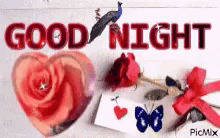 Good Night Glittery GIF - Good Night Glittery Heart GIFs