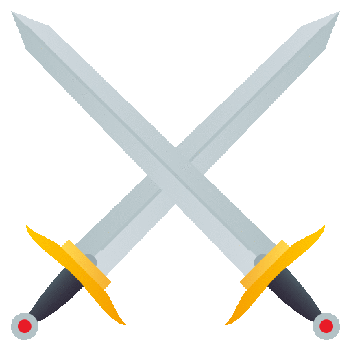 Crossed Swords Objects Sticker - Crossed Swords Objects Joypixels Stickers