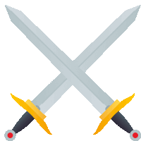 Crossed Swords Objects Sticker - Crossed Swords Objects Joypixels Stickers