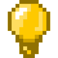 pixel art gmail emoticon emoji light bulb