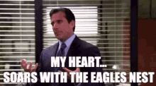 Michael Scott Excited GIF - Michael Scott Excited My Heart Soars GIFs