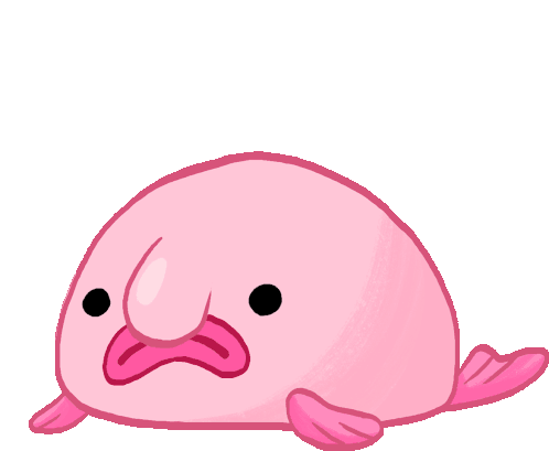 Blobfish Deal With It Sticker - Blobfish Deal With It Blobby