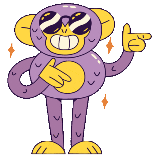 Ironic Finger-pointing Monkey. Sticker