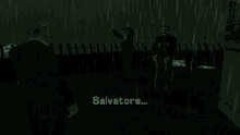 a screenshot of a video game with the words salvatore on the bottom
