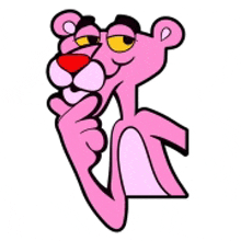 Hmm Pink Panther GIF