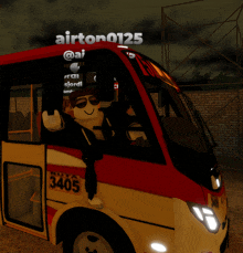 a bus with the number 3405 on the side of it