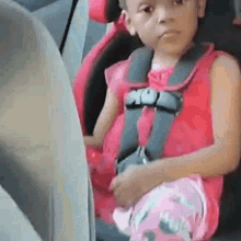 funny face girl in car seat