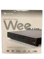 a box for a mini dvd player called wee black edition