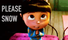 Please Snow Agnes GIF - Please Snow Agnes Despicable Me GIFs