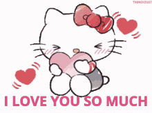 I Love You So Much Hello Kitty GIF - I Love You So Much Hello Kitty Hearts GIFs