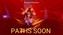 a screenshot of a video game with the words paths soon on the bottom