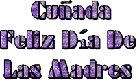 the words cuidada feliz dia de las madres are in purple