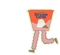a sticker for dream tart made in italy