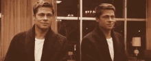 Brad Pitt Smile GIF - Brad Pitt Smile Reflection GIFs