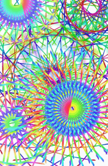 Line Flowers GIF