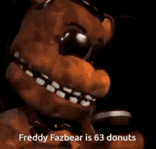 Freddy Fazbear 63 GIF - Freddy Fazbear 63 Donuts GIFs