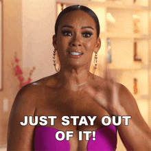 Just Stay Out Of It Evelyn Lozada GIF - Just Stay Out Of It Evelyn Lozada Basketball Wives GIFs