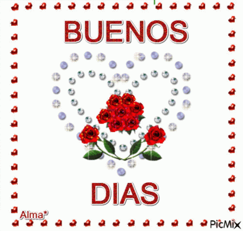 Buenos Dias Rosas Rojas GIF - Buenos Dias Rosas Rojas Heart - Discover &  Share GIFs