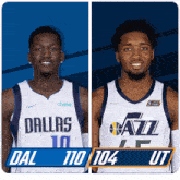 two basketball players from dallas and utah