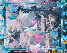 a happy birthday greeting card for yuri