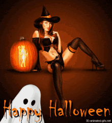 sexy happy halloween ghost
