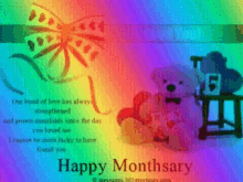 Happy Monthsary Love You GIF - Happy Monthsary Love You Ribbon GIFs