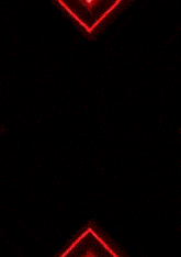 a close up of a person 's face with red lights behind her .