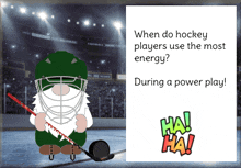 gnome hockey funny joke