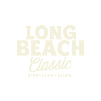 a logo for long beach classic shows a white background