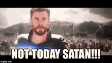 Thor Infinity War GIF - Thor Infinity War Not Today Satan GIFs