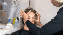 fixing beautify wig applying attaching